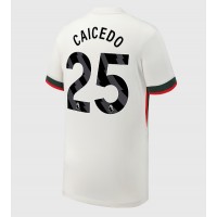 Stroje piłkarskie Chelsea Moises Caicedo #25 Koszulka Wyjazdowej 2025-26 Krótki Rękaw